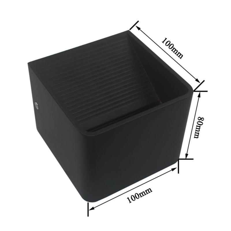 Led Square Wall Lamp Bedroom Bedside Light With Remote Control For Living Room Bedroom Corridor