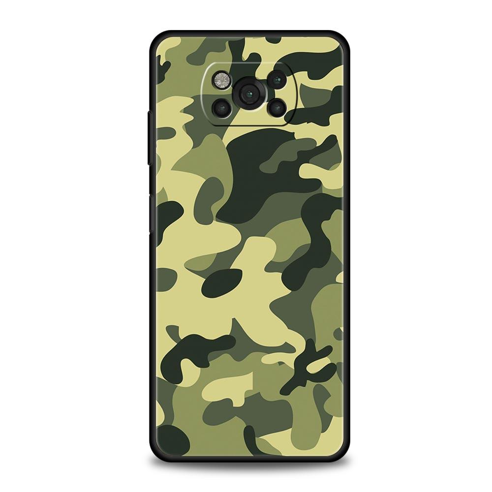 

Камуфляжный камуфляжный военный армейский чехол для телефона для Xiaomi Poco X6 X5 Pro X4 X3 NFC F5 Pro F4 F3 GT M5 M4 Pro 5G M3 C51 C50, чехол Poco X3 NFC