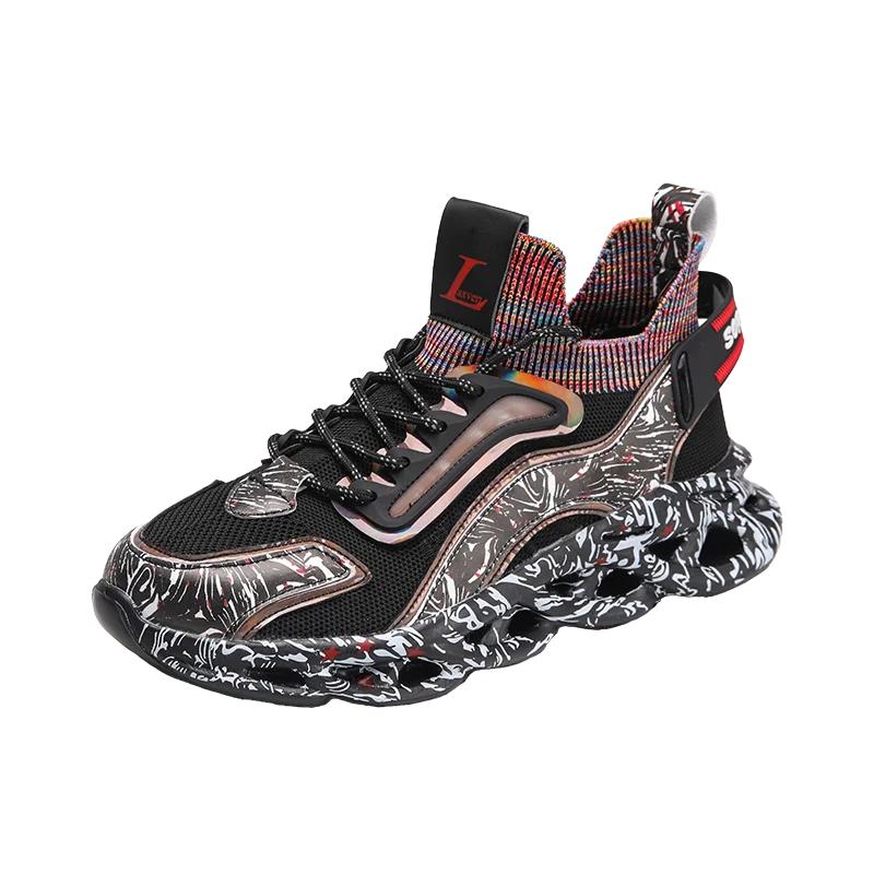 Fashion Shoes Men Sneakers Male Casual Mens Shoes Breathable Luxury Tennis Men's Running High Elastic Soft Sole Outdoor Fitness Shoes