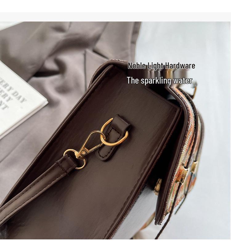 Textured Retro Women's Backpack Purse - 2025 Fashion Single Shoulder Crossbody Bag