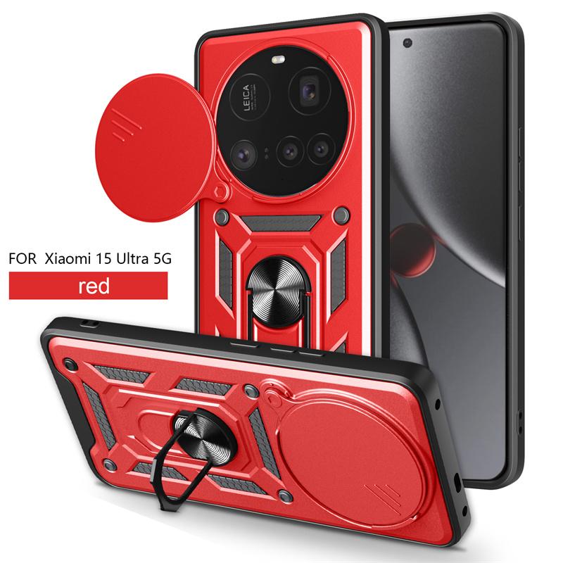 Armor Shockproof Back Cover for Xiaomi 15 Ultra 14 15 14T Pro 15Ultra Mi14T Car Magnetic Ring Stand Holder Cover Coque Fundas