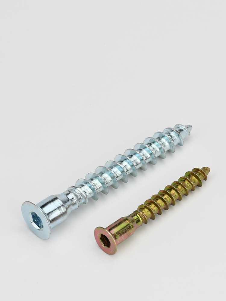 Hex Socket Phillips Countersunk Wood Screws for Furniture & Cabinet, Self-Tapping, M5/M6/M7