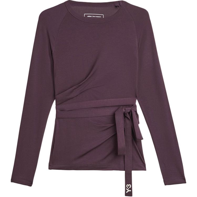 

Y-3 Приталенная минималистичная городская мода футболка с длинным рукавом женские топы KB4626 L