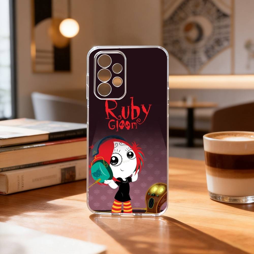 

Ruby G-Gloom And Doom K-Kitty Phone Case For Samsung S25,S24,S21,S22,S23,S30,Ultra,S20,Plus,Fe Transparent Cover Samsung S205G