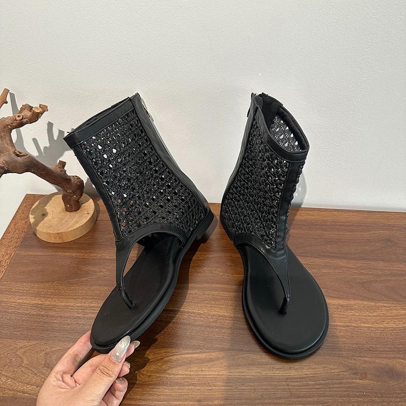 Fashion New Women Retro Sandals Gladiator Ladies Clip Toe Vintage Boots Casual Tassel Rome Fashionable Summer Woman Shoes Female Sandals