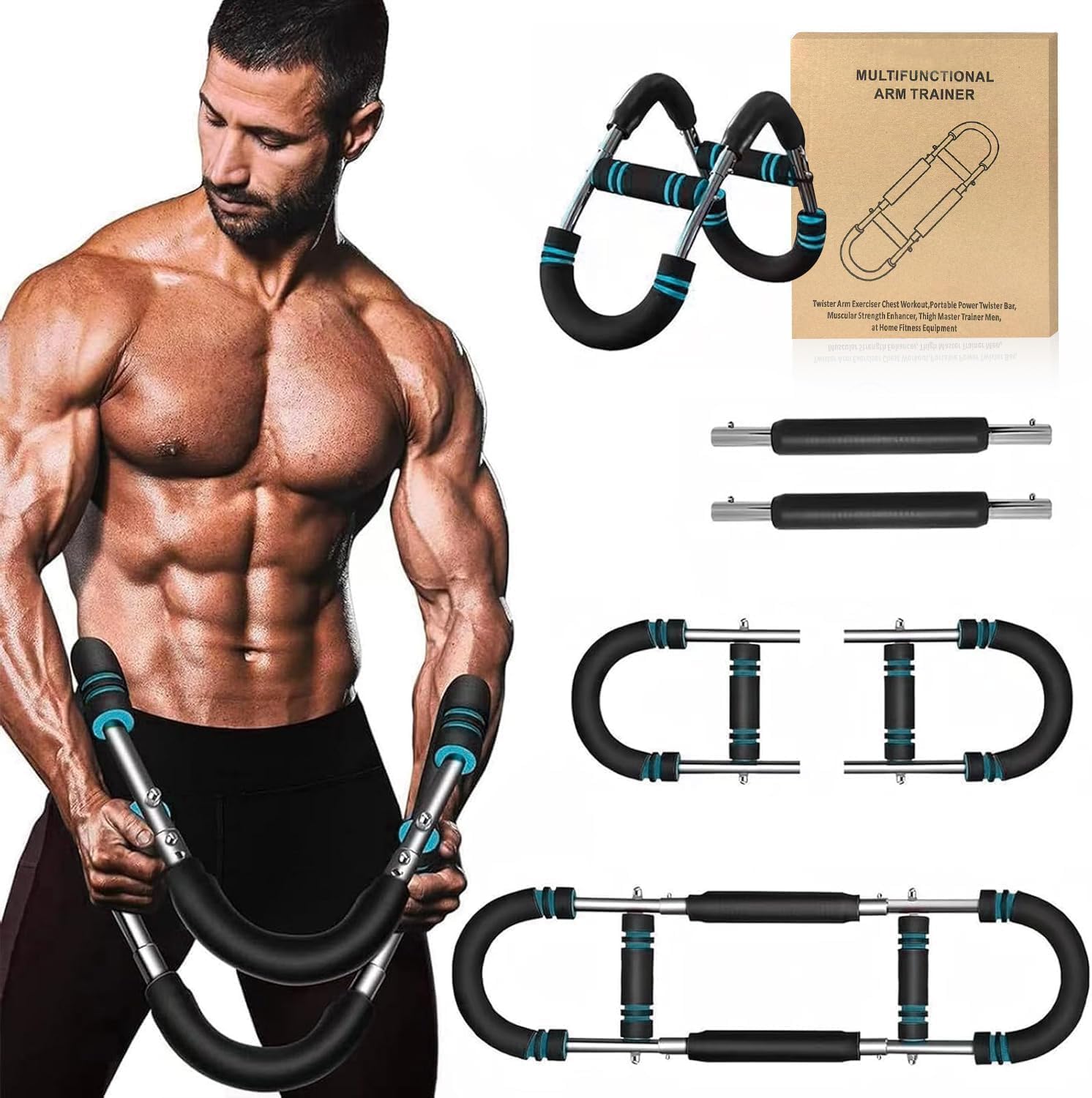 

New Upgraded Arm Bar Chest Exercise Grip Wrist Arm Upper Body Chest Adjustable Spring Abdominal Latissimus Strength For Advanced Exercisers Model