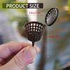 50Pcs Bonsai Fertilizer Baskets, 1.6 x 1.1in Plastic Fertilizer Mesh Basket Garden Nutrition Cups Slow Release Fertilizer Container for Succulent