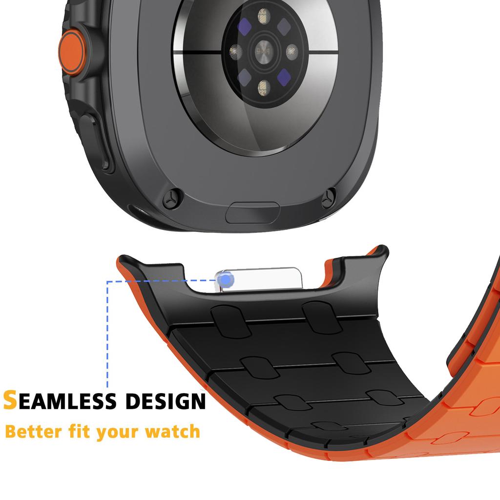 Brățară magnetică tip buclă pentru Samsung Galaxy Watch 8 Classic 46mm Curea sport din silicon pentru Watch 8 40mm 44mm Fără spații Capăt curbat