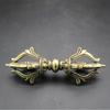 Brass Retro and Old Xizang Tantra Magic Tool Large Vajra Pestle Treasure Pestle Magic Pestle Ornament Amulet