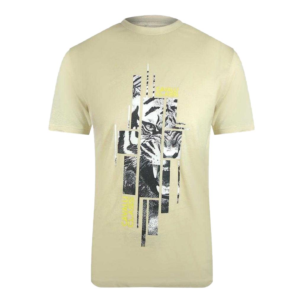 Cavalli Class Mens Abstract Logo T-Shirt