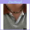 Geometric Stainless Steel Collar Necklace For Men And Women With Unique Handmade Design