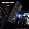 KEYSION Shockproof Armor Case for Motorola MOTO G86 5G Slide Camera Lens Protection Ring Stand Phone Back Cover for MOTO G56 5G