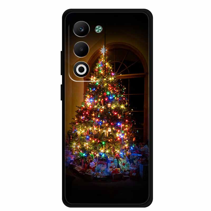 Christmas Phone Case For Oppo A5 5G CPH2735 / A5 4G CPH2727 Christmas Tree Soft Silicone TPU Back Cover Bumper For Oppo A5 Coque
