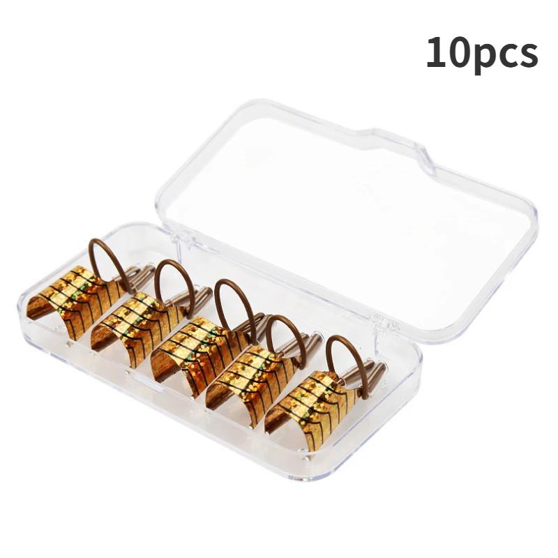 5pcs Reusable Nails Form Nail Art Aluminum Holder Extension Nail Tool Holder Acrylic Extension Equipment Nail Art Manicure Tools