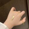 Real Gold Electroplated Zircon Wheat Ear Fringed Necklace New Chinese Style Retro Collarbone Chain Light Luxury Niche Necklace Wholesale
