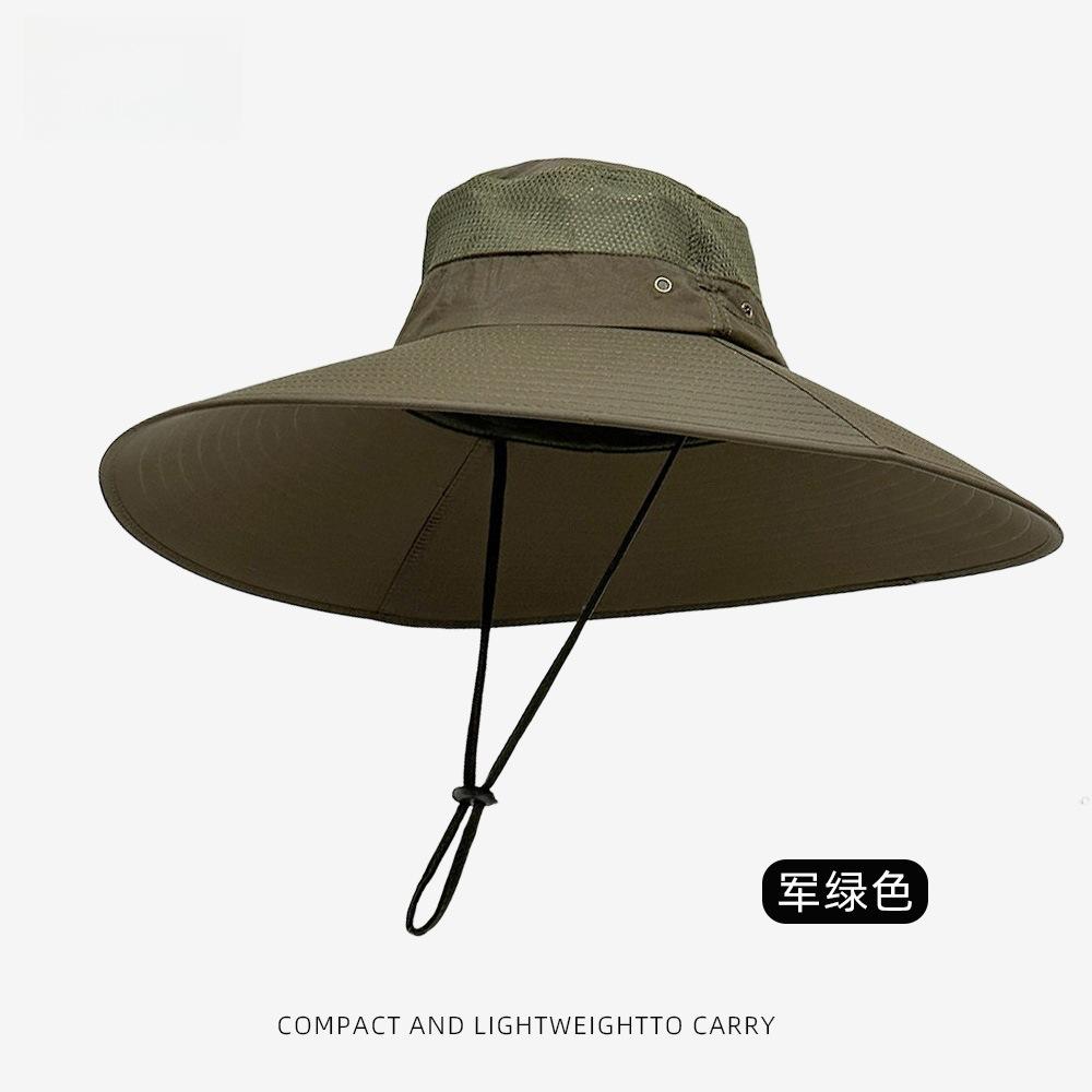 Sonnenhüte für Herren Damen Fischerhut UPF-Schutz Breiter Rand Fischerhut Atmungsaktiv Schnelltrocknend Wasserabweisend Outdoor Wandern Strand Reisen Sommerhüte