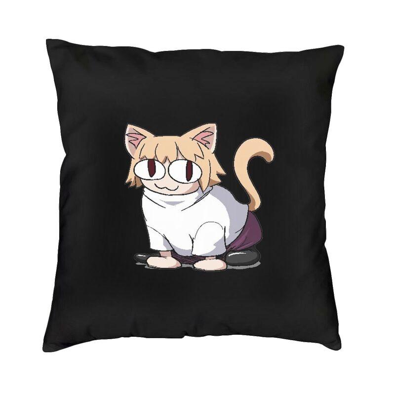 

Funny Neco Arc Cushion Cover 40x40 Home Decor 3D Printing Cartoon Comic Game Throw Pillow for Car Doublesided 30x30cm 12x12in