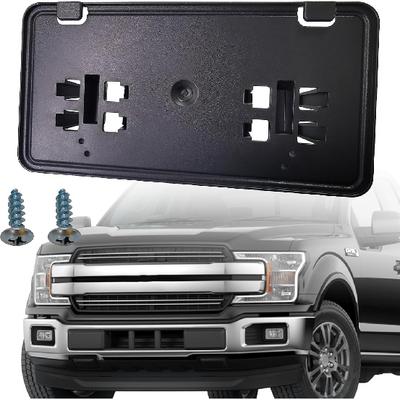Front Bumper License Plate Frame Bracket Holder Compatible with 2018 2019 2020 Ford F150 Replace #JL3Z-17A385-BA