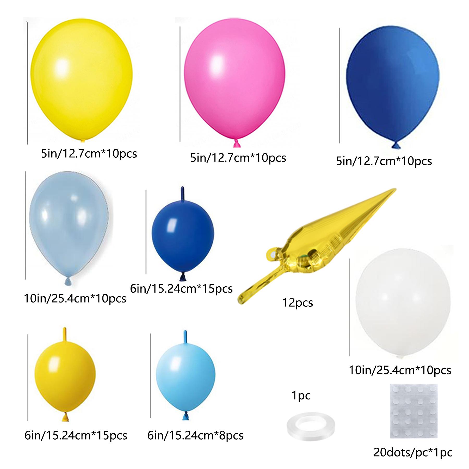 

102 шт., 102 шт., комбинированная цепочка для воздушных шаров с каплями воды, синяя арка для воздушных шаров на день рождения