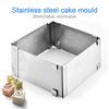 Edelstahl Kuchenform Mousse Ring Teleskopische Kuchen Dekorierform Küchenbackwerkzeug