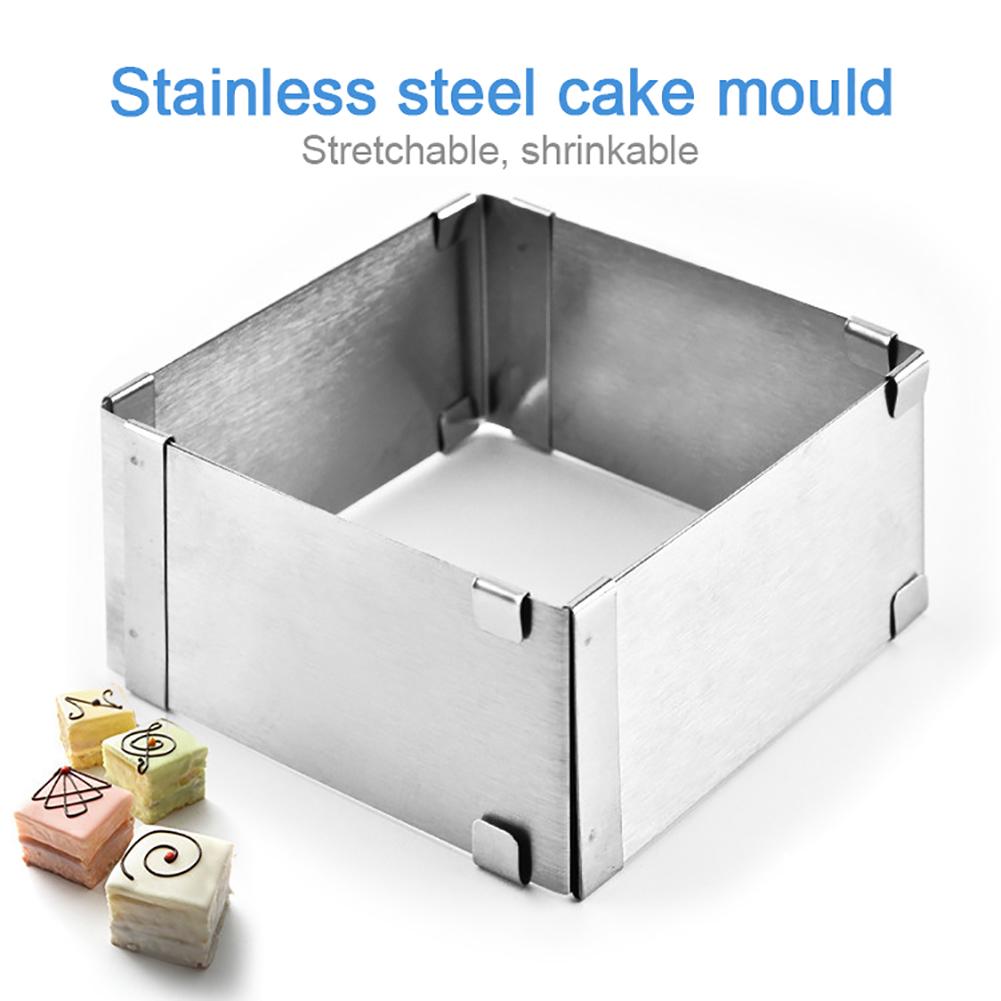 Edelstahl Kuchenform Mousse Ring Teleskopische Kuchen Dekorierform Küchenbackwerkzeug