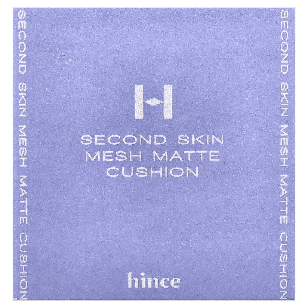 Hince Second Skin Mesh Matte Cushion, SPF 40 PA++, 21 Ivory, 12g (0.42oz)