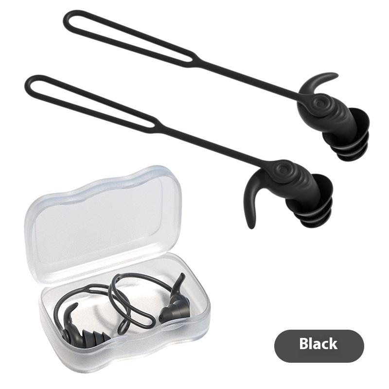 Swim Ear Plugs With Rope Silicone Waterproof Anti-Noise Pool Swimming Earplugs Water Sports Accessories Swim Swimming Ear Plugs