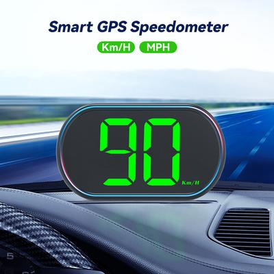 Auto-Tachometer, digitales GPS, HUD-Kopfdisplay, Geschwindigkeitsmesser für Lkw, Plug-and-Play, Autoteil-Zubehör mit KMH- oder MPH-Anzeige
