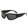 3pcs Y2K style unisex sports glasses stylish future themed PC frame and lenses suitable for driving and activities