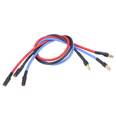 3Pcs Set Electronic Speed Controller ESC Motor 30cm Silicone Cable with 3.5mm Banana Connector