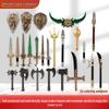 24-Piece Minifigure Weapon Set: Javelins, Maces, Shields & More Building Block Accessories