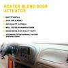 Heater Blend Door Actuator AUXITO Anti Jam HVAC Accessory OE Level Fit for Ram Car Air Conditioning System Repair