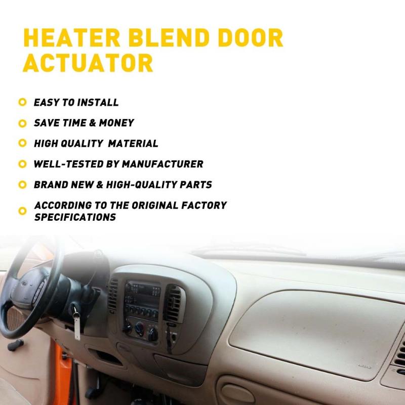 Heater Blend Door Actuator AUXITO Anti Jam HVAC Accessory OE Level Fit for Ram Car Air Conditioning System Repair