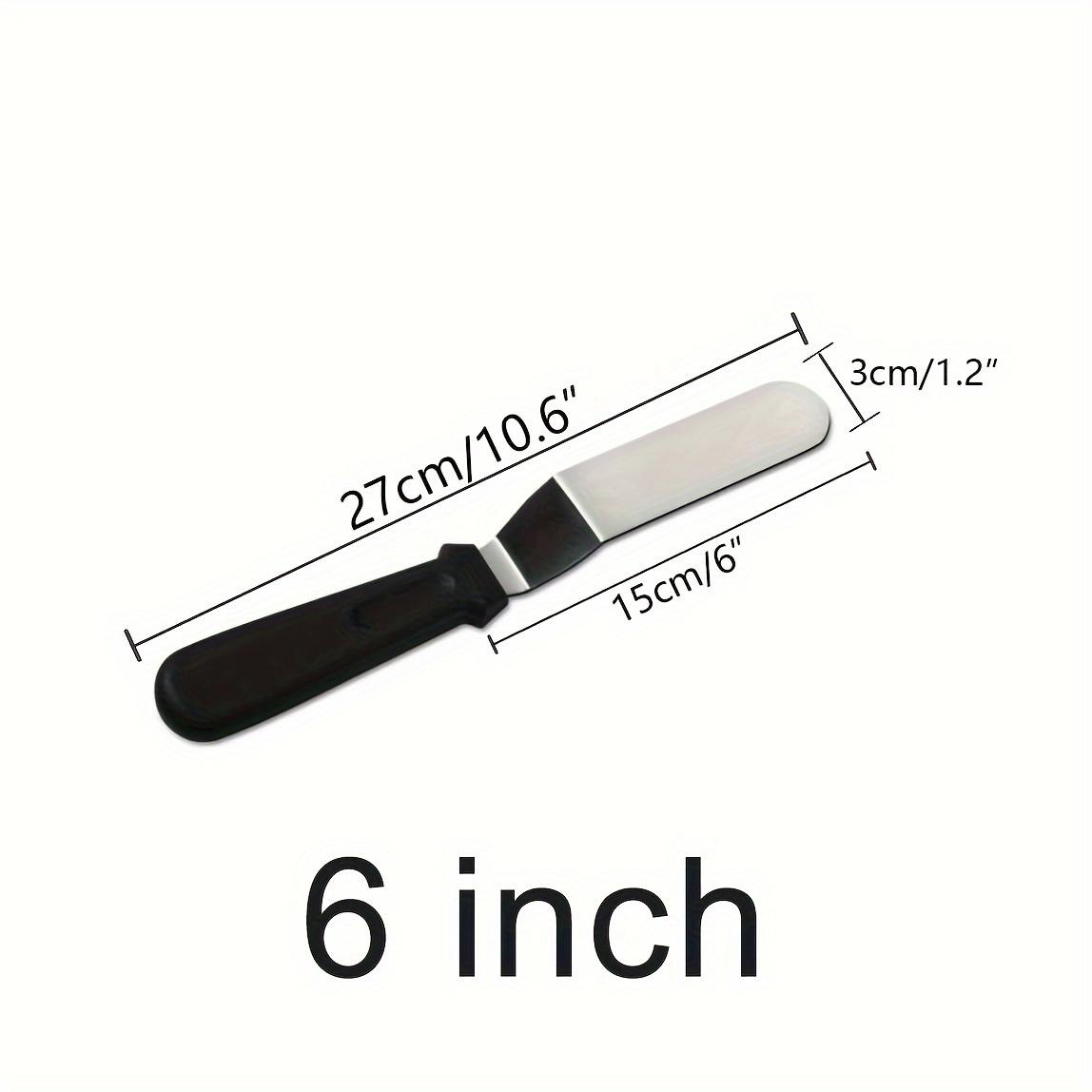 

Stainless Steel Angled Frosting Spatula Offset Cake Decorating Tool with Firm Grip for Smooth Icing Application Spatula for Baking чёрный