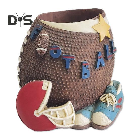 

Футбольный держатель для ручек для регби, детский органайзер для стола учителя, смоляной материал, большой объем, инструмент для хранения канцелярских принадлежностей rugby