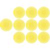 10Pcs Splash Proof Urinal Screens Deodorizer, EVA Long Lasting Odor Removal Urinal Mat Urinal Splash Proof Mat for Toilet Bathroom (Lemon)