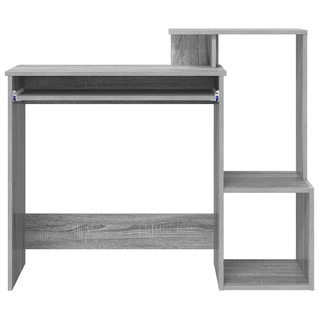 Desk Grey Sonoma 106 X 41 X 88.5 Cm Engineered Wood
