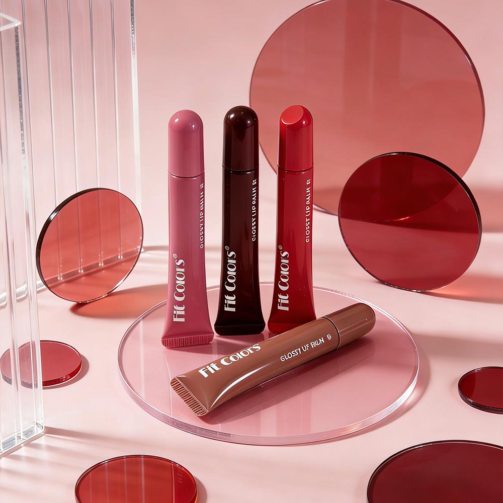 Samtiger Lipgloss in nackten Farben, Feuchtigkeitsspendender leuchtender langanhaltender hydrierender Spiegel-Flüssiglippenstift, Leicht und angenehm