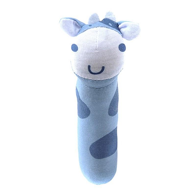 POTAN Baby Toy Cute Animal Shaped Rattles Kids Cartoon Hand Bells Ring Kid Plush Soft Educational Toys