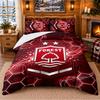 Printed 3Pcs Bedding Set Nottingham Forest Football Pattern Bed Sheet Pillowcase For Bedroom Decor