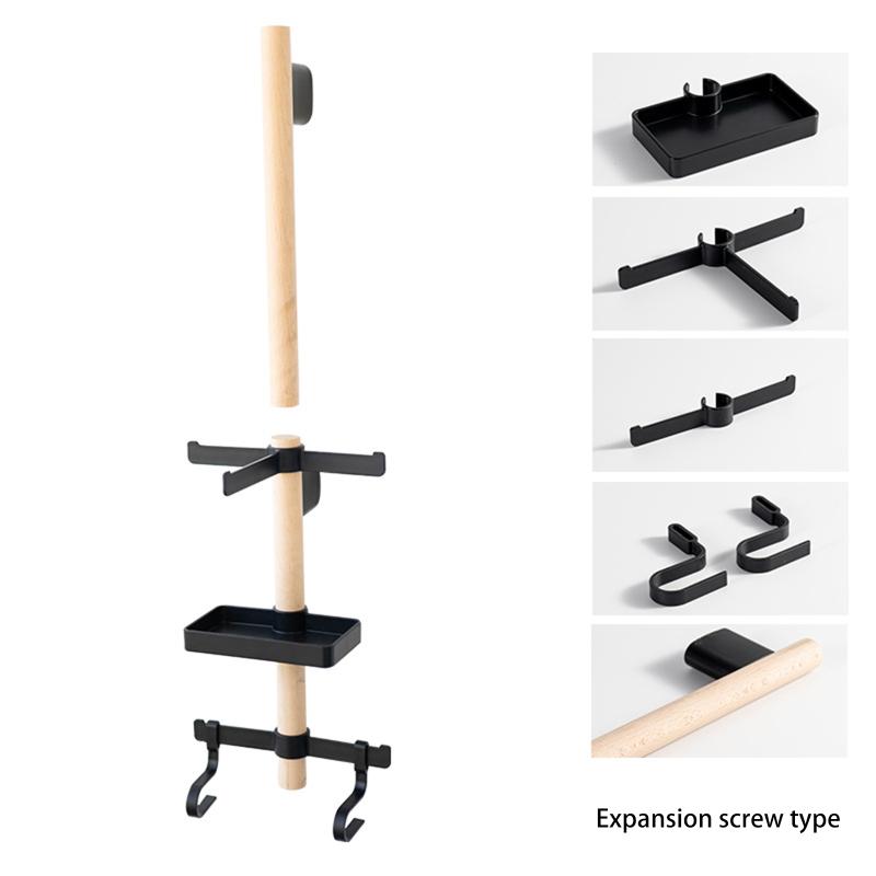 

1 Set Glasses & Cyclocomputer Desktop Organizer Display Mount Wall-mounted Bicycle Gear Beech Wood Rack Helmet Holder