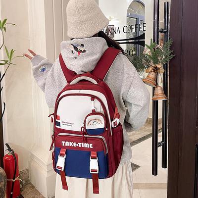 New Junior High School Schoolbag College Student College Casual Simple Backpack Fashion Trend Middle School Student Shoulder