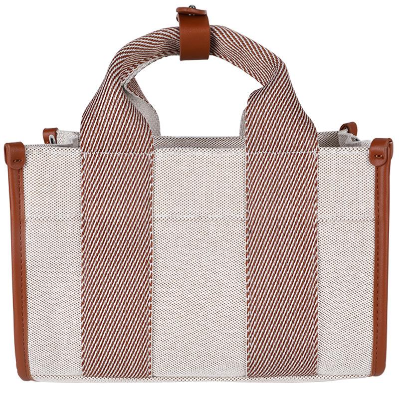 Bags Women's Fashion High-end Handbags Square Bags Simple Canvas Bags Tote Bags