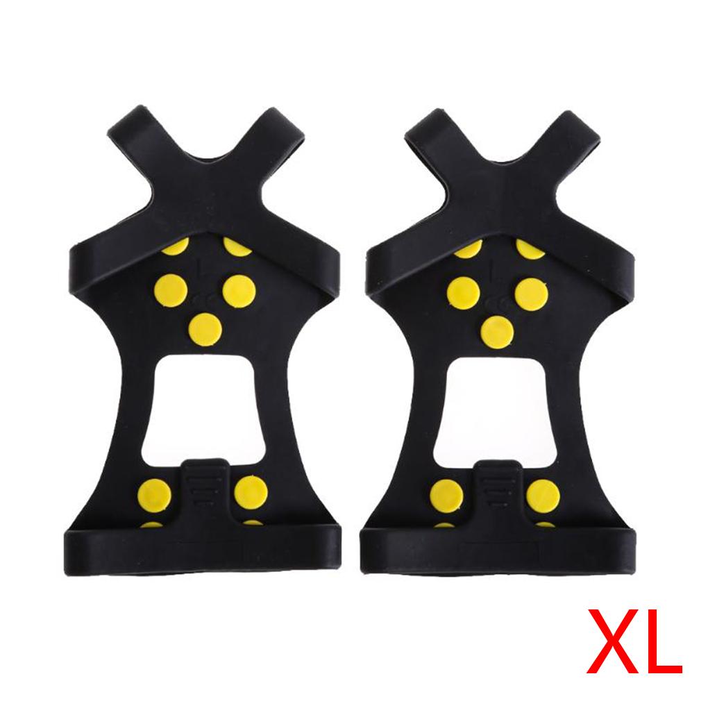 Cleats Anti-Slip Boot Shoes Covers Studded Traction Spike Crampons Snow Ice