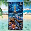 Beach Turtle Animal Printed Beach Towel, Quick Drying Absorbent Beach Towel, Outdoor Sports Swimming Beach Towel  Hair Towel