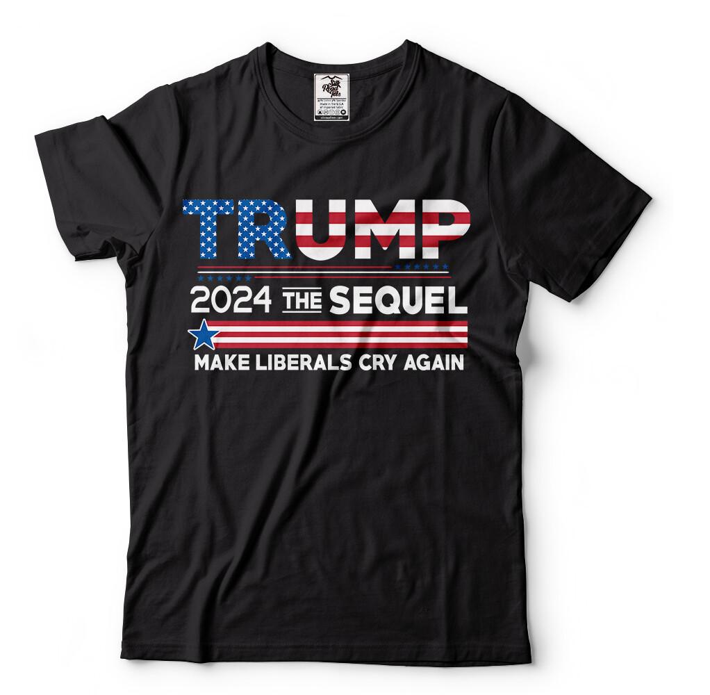 Donald Trump 2024 Shirt Make Liberals Cry again Trump Shirt Republican Tee 2XL