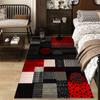 RAKKS Modern Geometric Crystal Rug - Abstract Line Art Design, Smooth Low Pile Velvet, Non-Slip for Contemporary Living Room