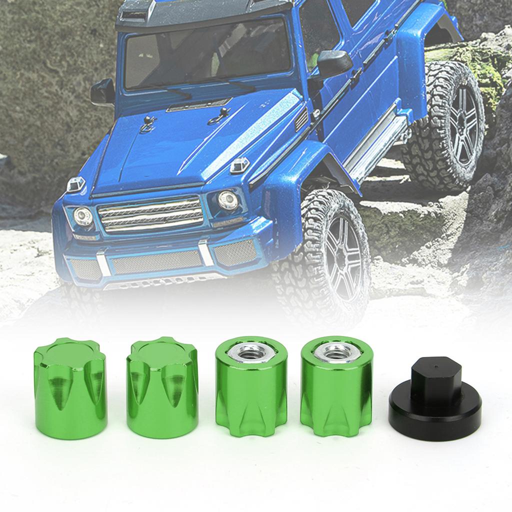 4pcs Wheel Rim Center Cap M4 Nut Fit for Traxxas TRX4 for Axial SCX10 90046 D90 for Tamiya