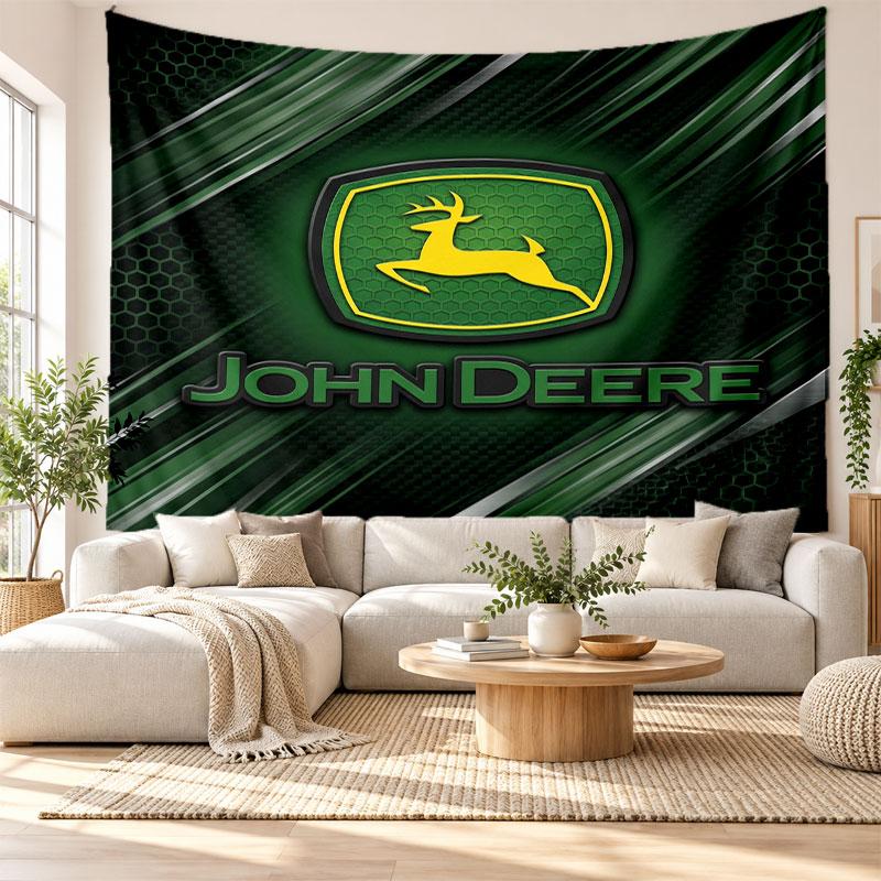 John Deere Wandteppich, Weiches Stoff Wandbehang, Dekorative Kulisse für Schlafzimmer Heimwandkunst