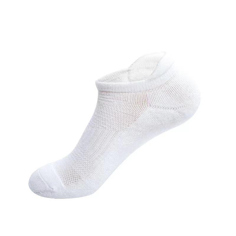 Men Spring and Summer Pure Cotton Sports Fitness Basketball Running Shallow Mouth Short Tube Socks